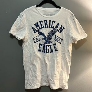 American Eagle White Tee Shirt M Medium